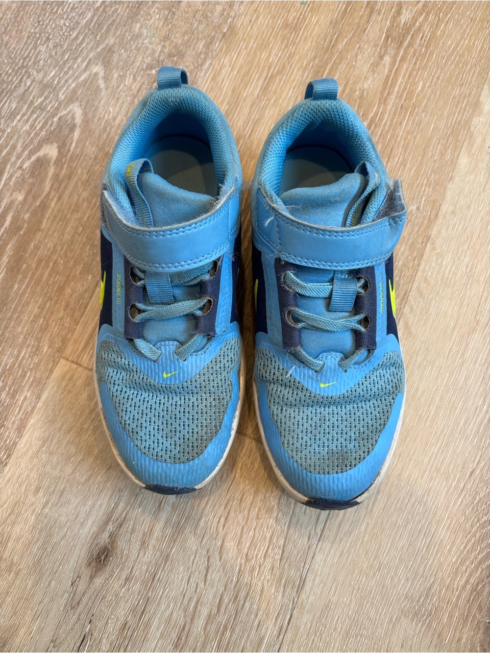 Nike Kids Light Blue and Navy Athletic Sneakers